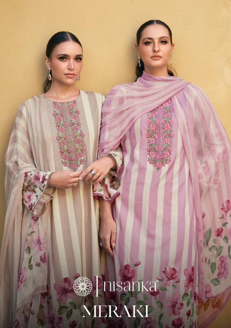 meraki by nisanka the hermitage shop jam satin fully stitch big size stylish pakistani ladies suits 