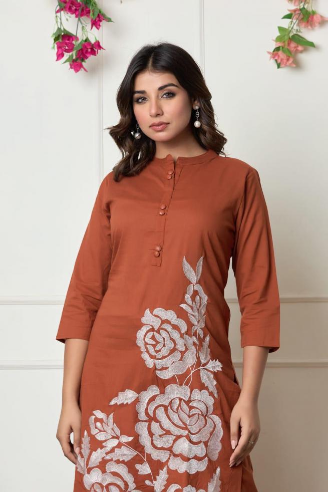 modern pattern cotton pretty look full stitch combo co-ord sets online 