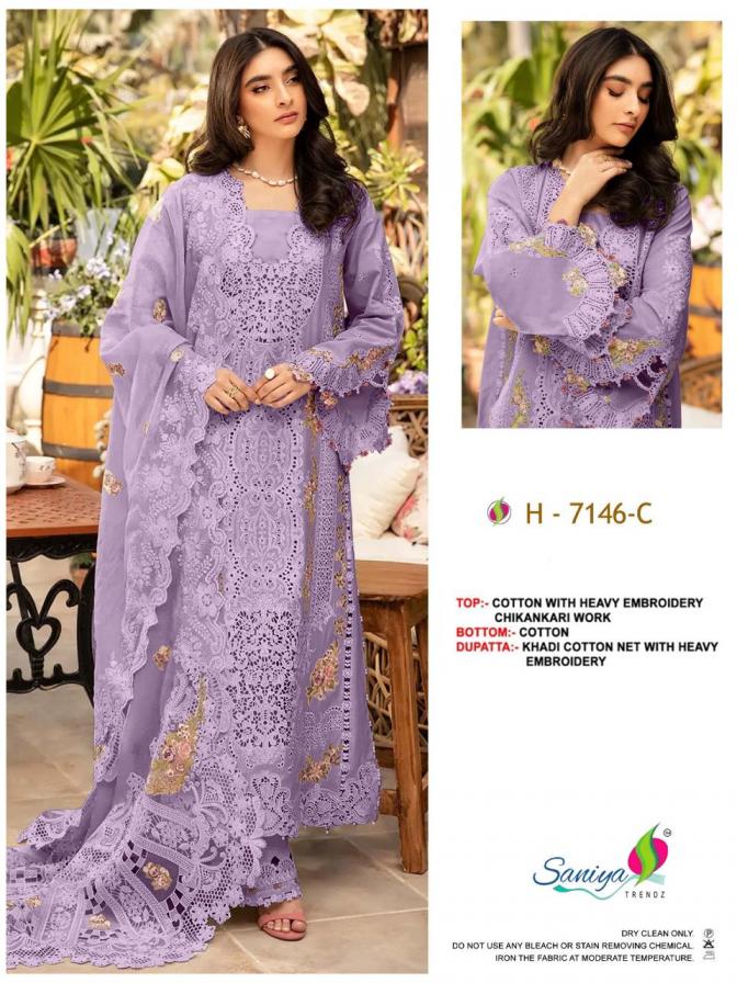 ombré premium vol 1 by saniya trendz 7146 cotton pakistani unstitch 3pcs dress