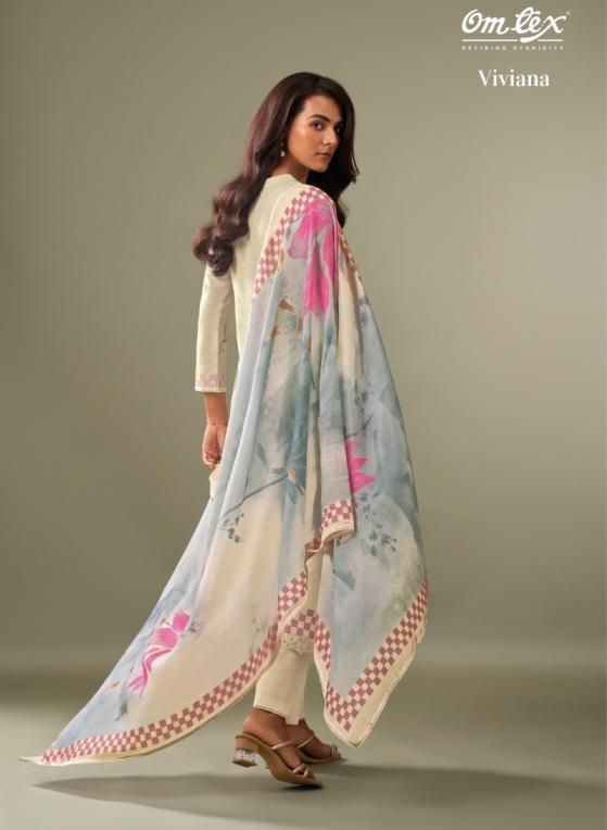omtex viviana cotton silk jacquard pretty look salwar kameez 