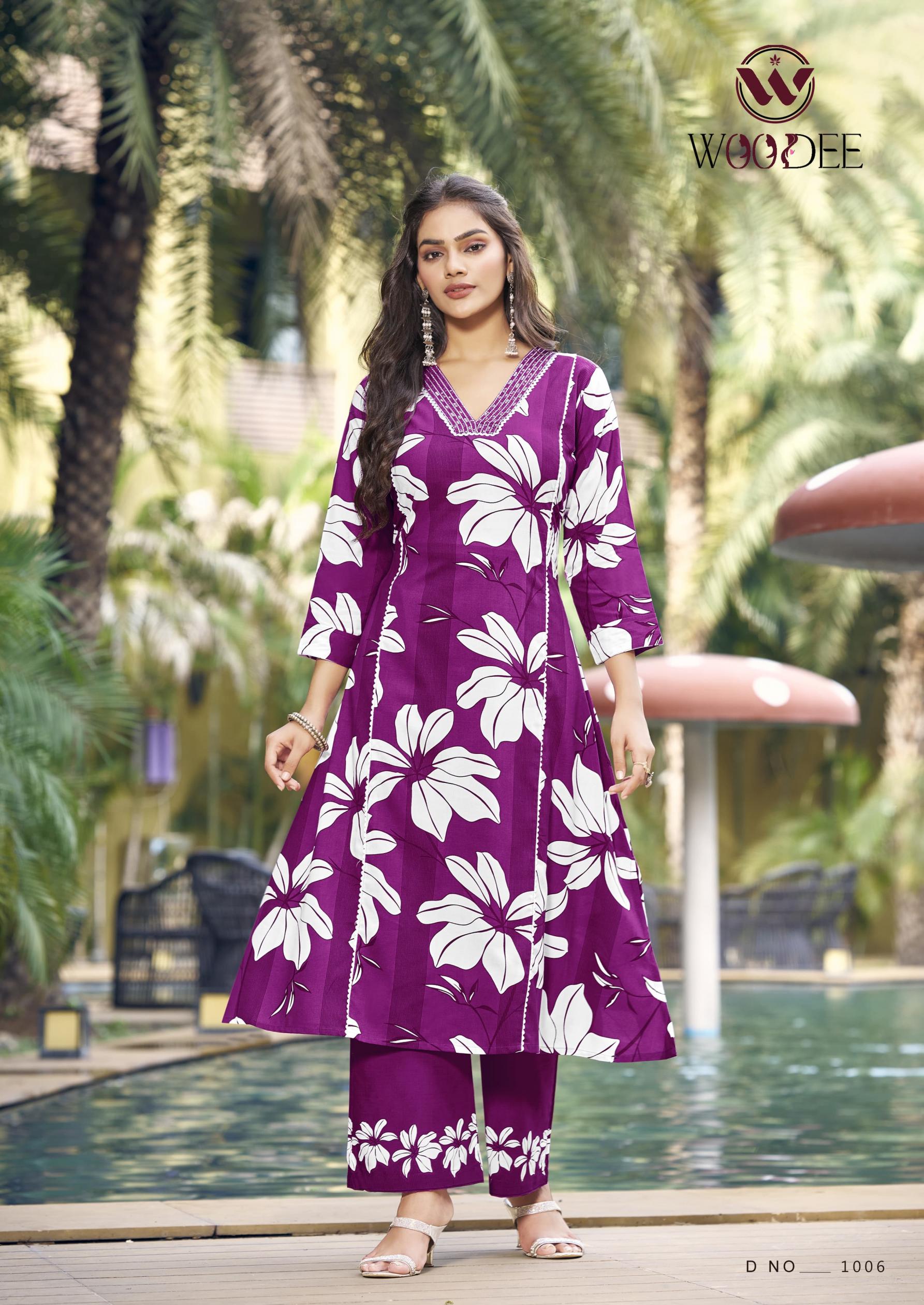 payal by woodee rayon pretty look full stitch kurti with pant online  