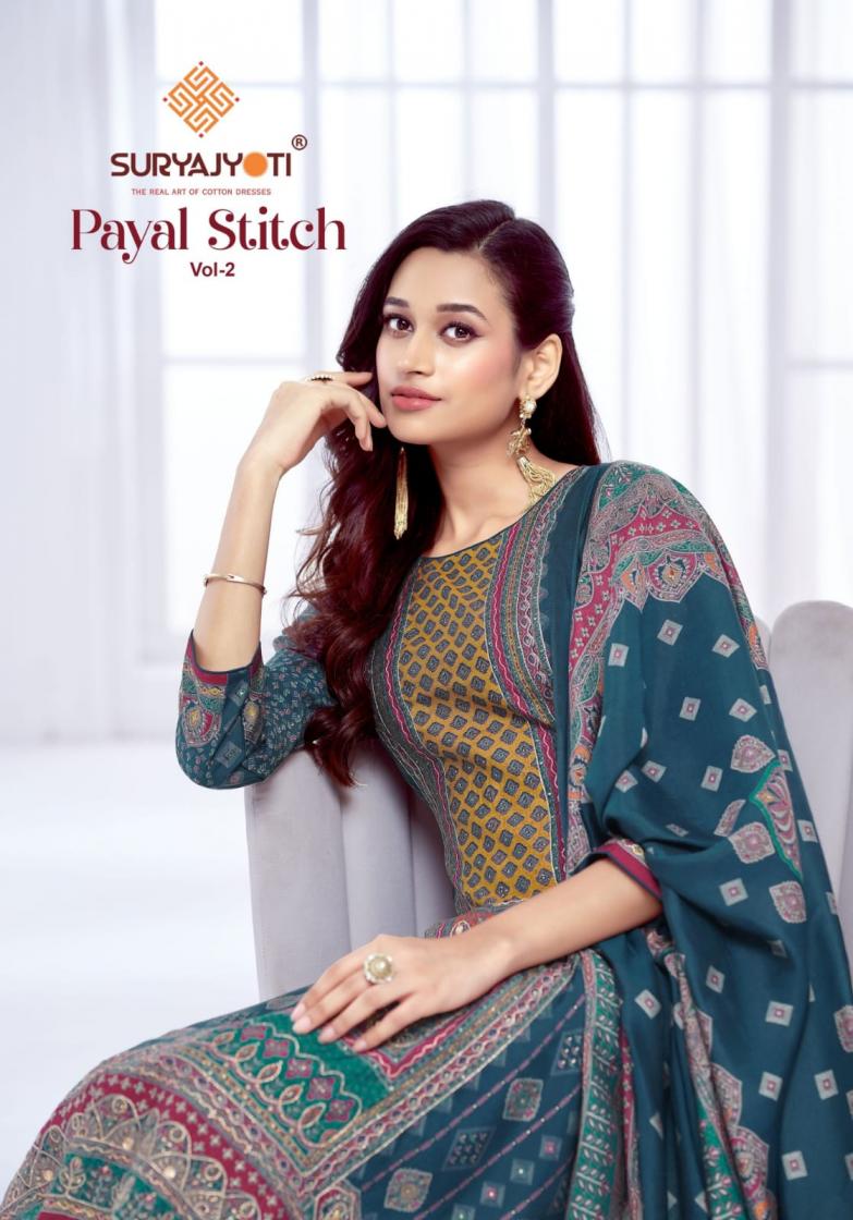 payal stitch vol 2 by suryajyoti modal readymade casual pakistani suit for womens 