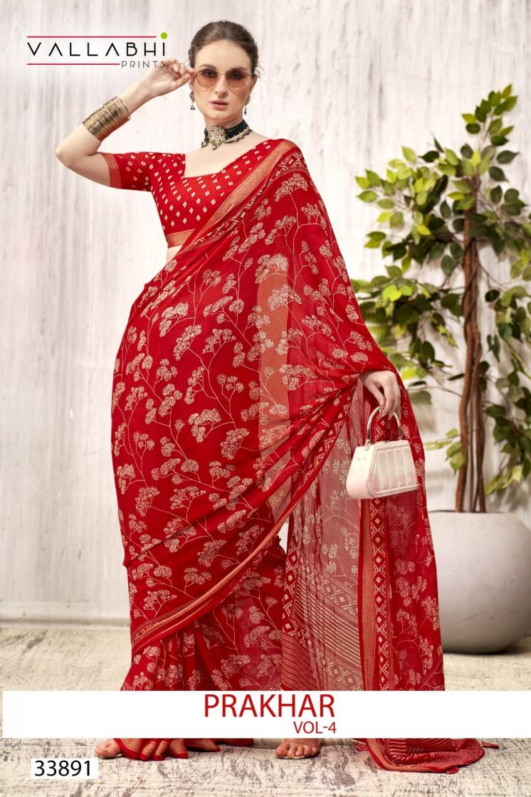 prakhar vol 4 by vallabhi prints presents new saree collection