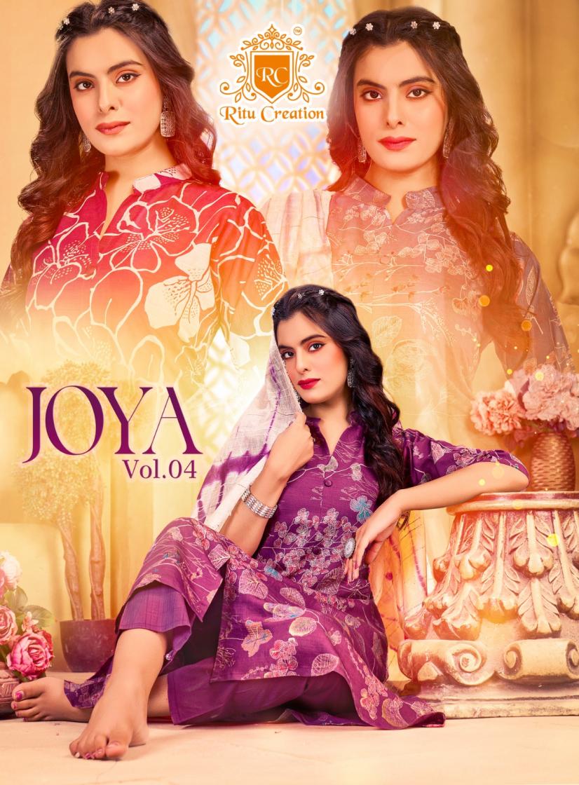 ritu creation joya vol 4 vartican print fully stitch casual salwar kameez 