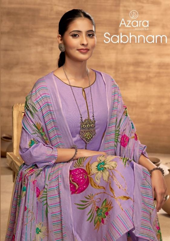 sabhnam by azara displays cotton unstitch dress