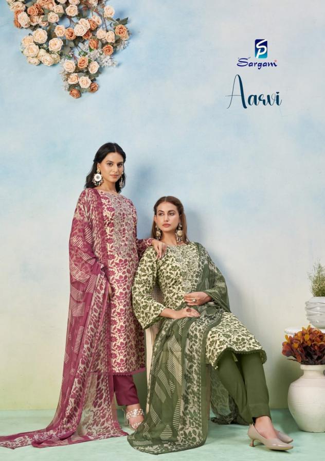 sargam launch aarvi lawn pretty look unstitch salwar kameez 