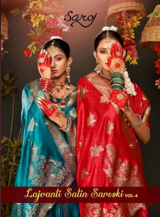 Saroj Lajvanti satin saroski vol.4 satin silk saree