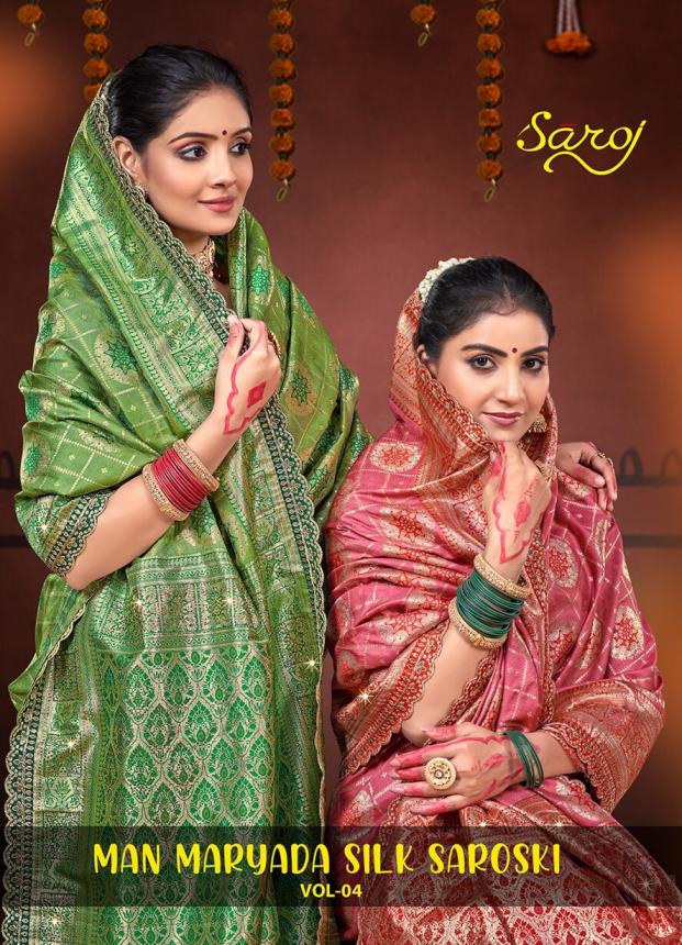 Saroj Man maryada silk saroski vol.4 50*600 silk saree
