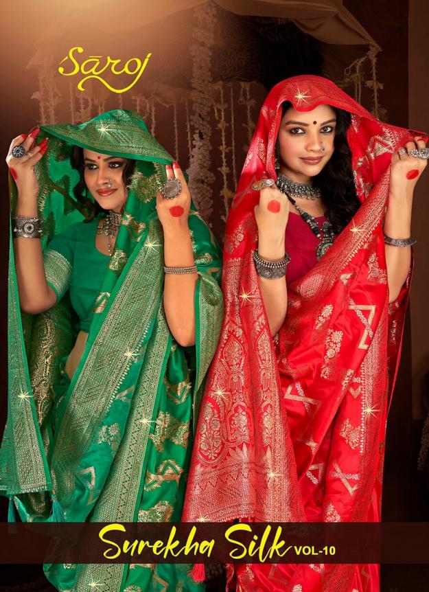 Saroj Surekha Silk vol.10 Satin silk saree