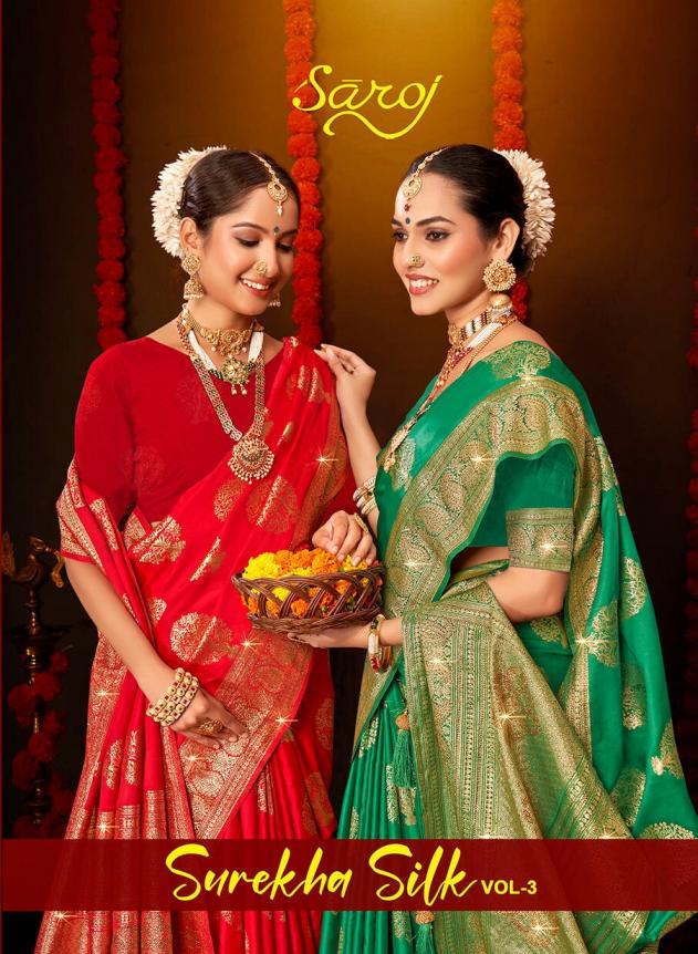 Saroj Surekha Silk vol.3 Satin silk saree