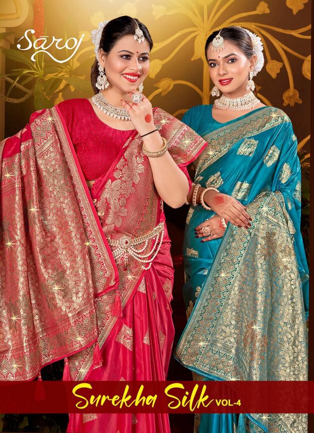 Saroj Surekha Silk vol.4 Satin silk saree