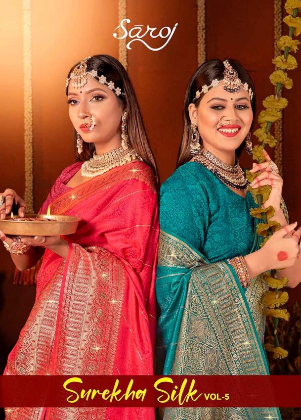 Saroj Surekha Silk vol.5 Satin silk saree