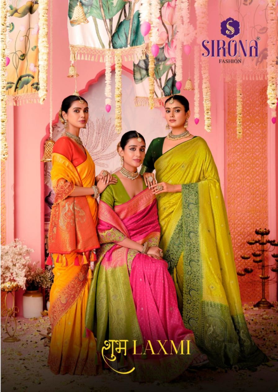 shubh laxami by sirona fashion launches festive wear unique sarees 