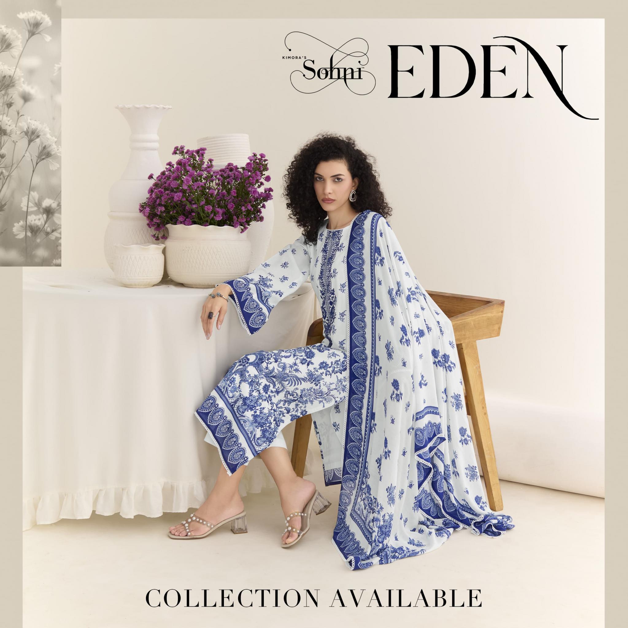 sohni eden vol 30 kimora presents 3pcs unstitch casual wear dress