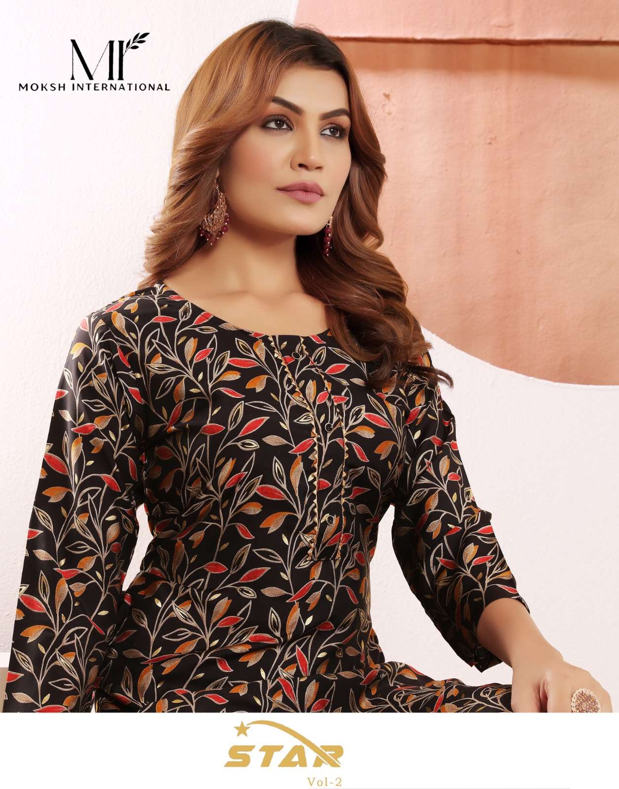 star vol 2 by moksh beautiful viscose muslin print readymade combo kurti
