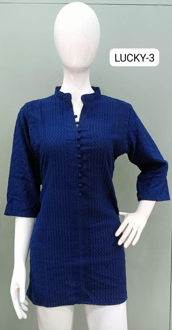 tunic house launch lucky rayon readymade combo kurti