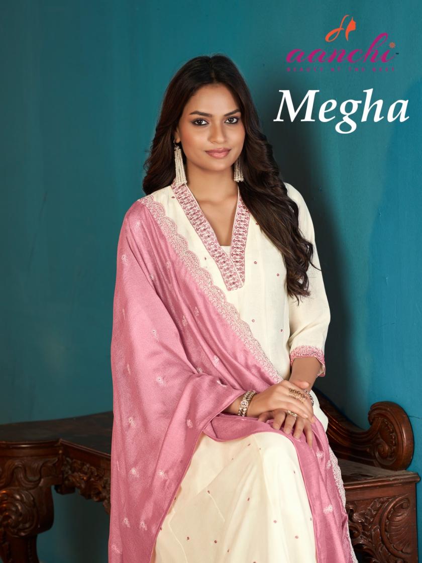 aanchi megha vichitra silk readymade hit design suit for womens 