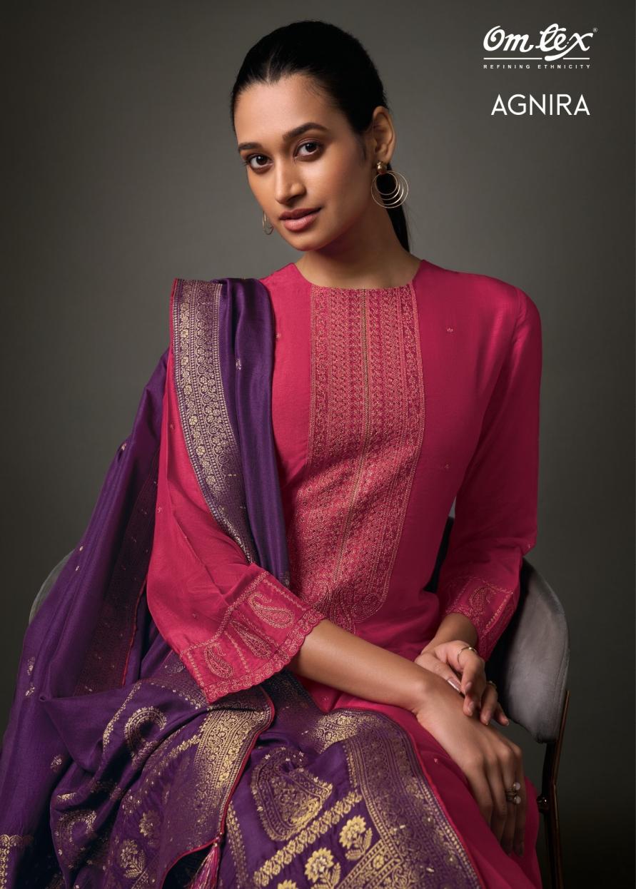agnira by omtex olivia silk modern salwar kameez 