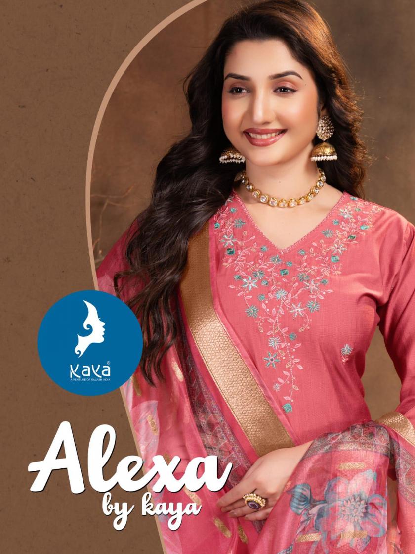 alexa by kaya vertican silk fully stitch unique salwar kameez 