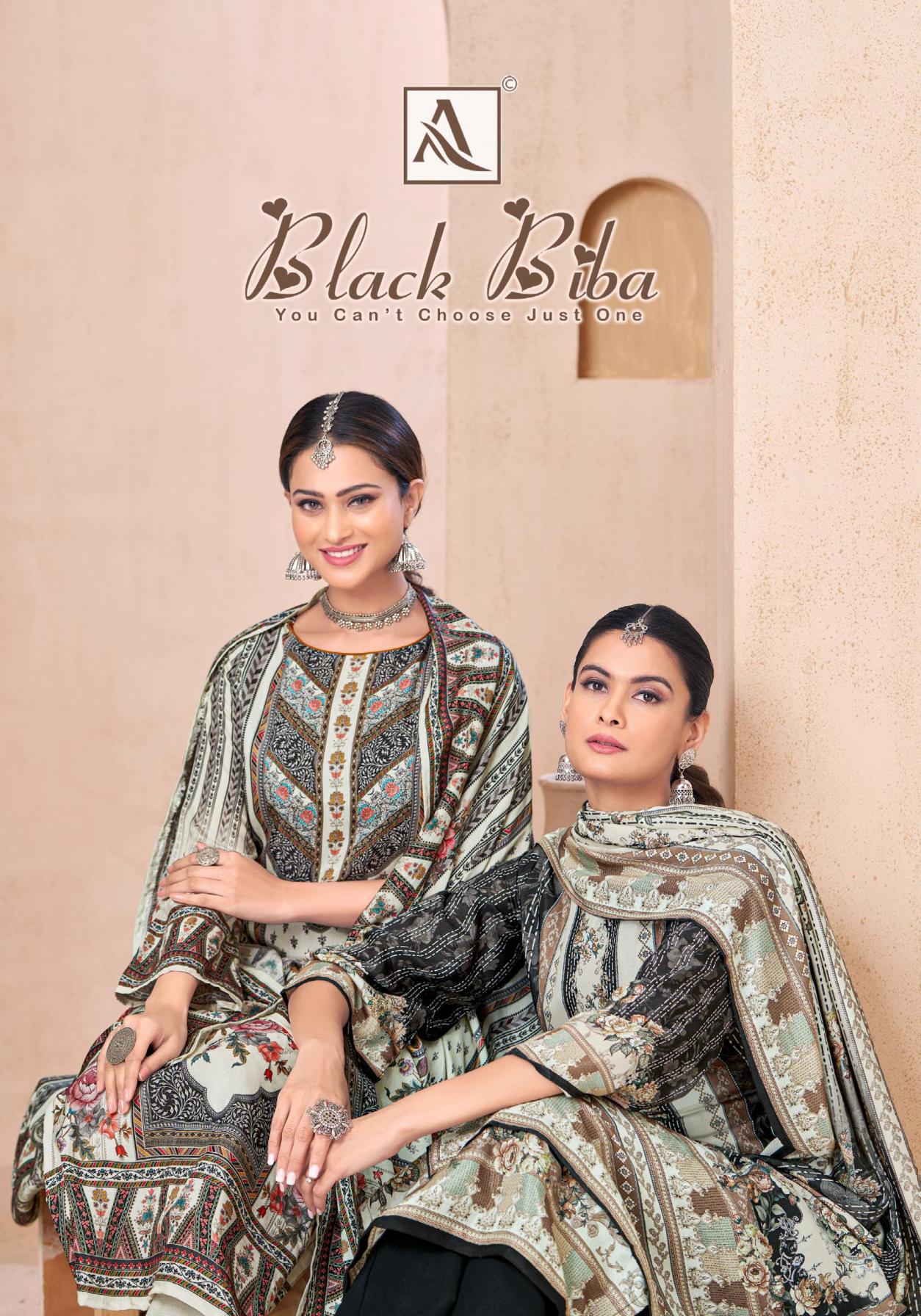 alok black biba viscose muslin pakistani unstitch 3pcs dress 