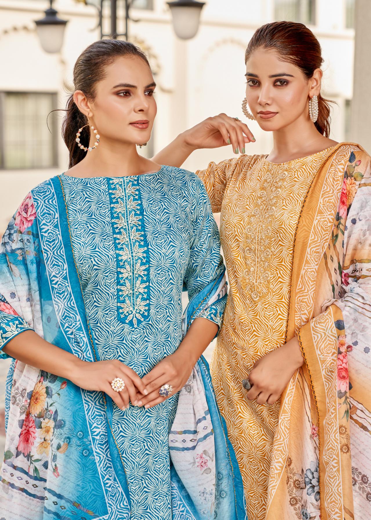 alok suits presents super girl vol 3 zam cotton pakistani top bottom and dupatta 