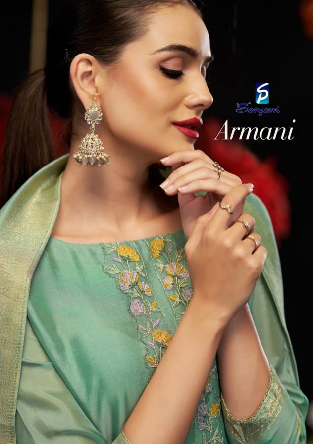 armani by sargam prints viscose woven silk jacquard fancy dress materials 