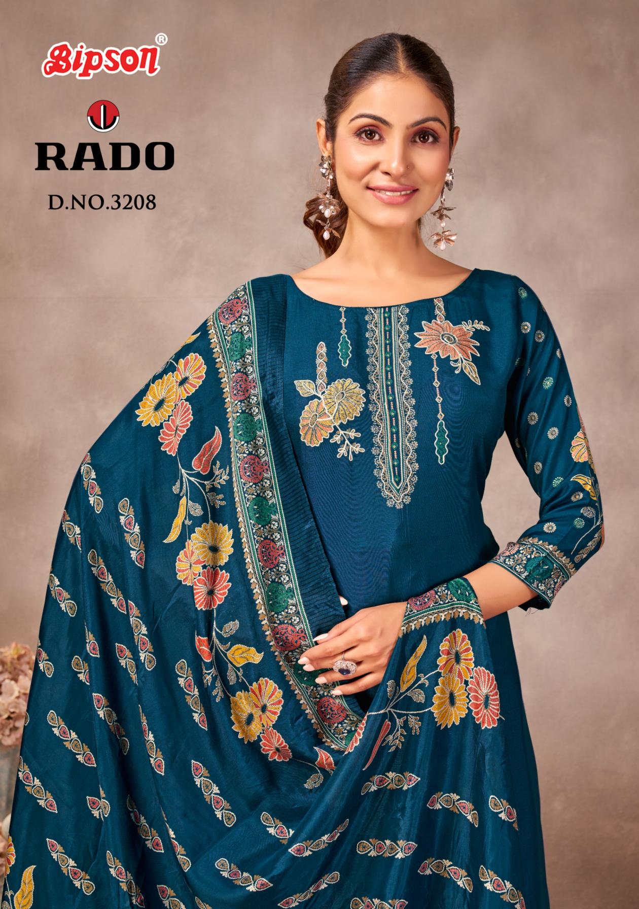 bipson prints rado 3208 viscose muslin hit design salwar kameez 