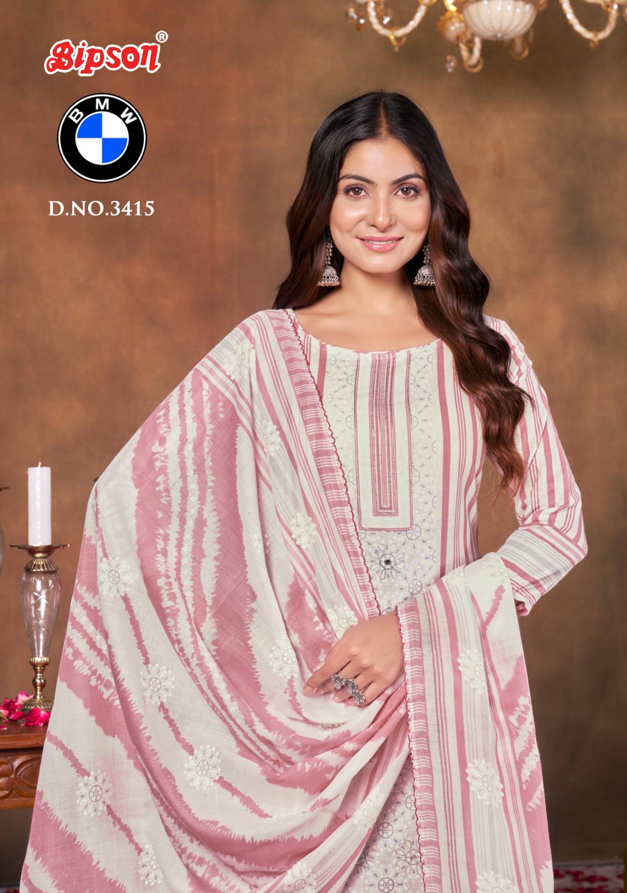 bmw 3415 by bipson prints hit design cotton suit for womens 