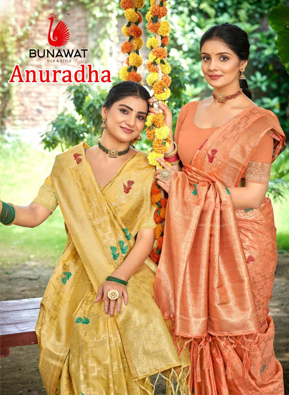 BUNAWAT - Anuradha Havy Assam Silk saree With Meena Woven Work Traditional Saree