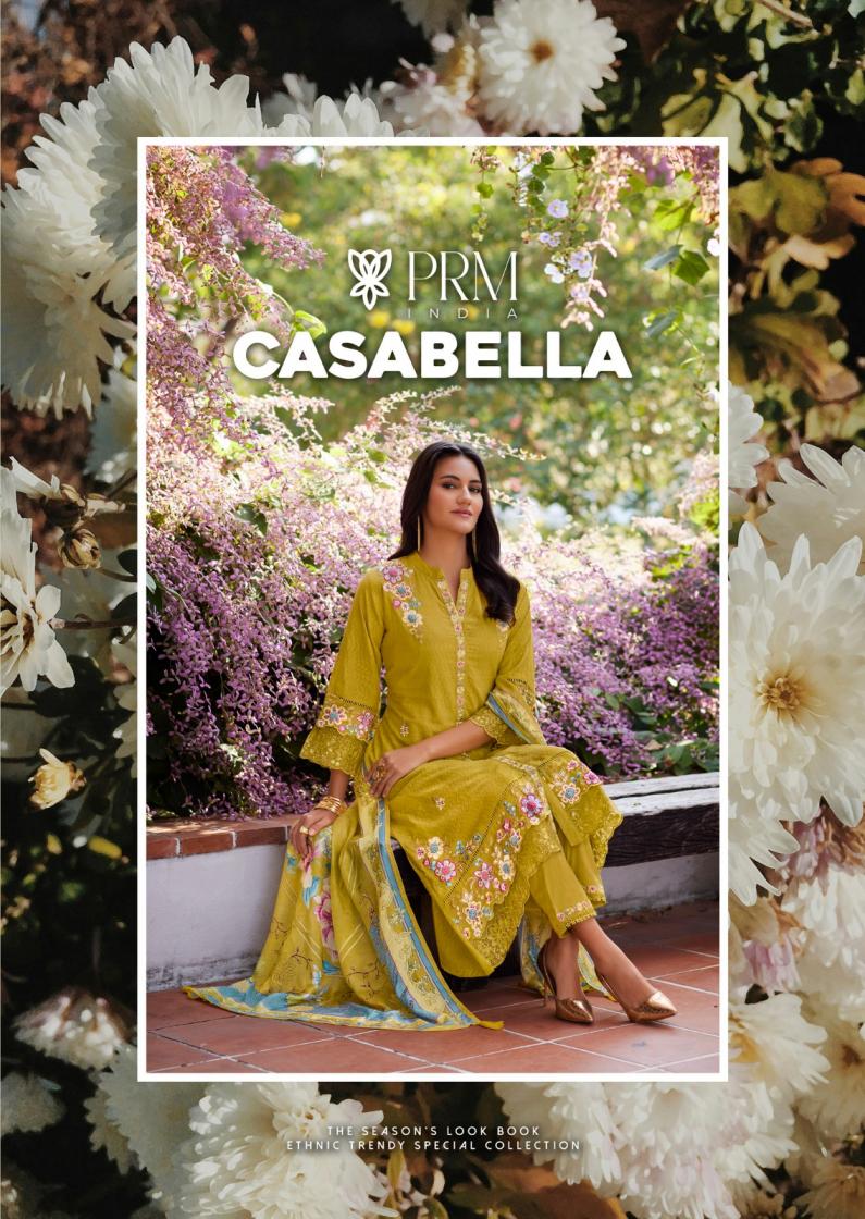 casabella by prm india cotton gorgeous look full stitch ladies suit 