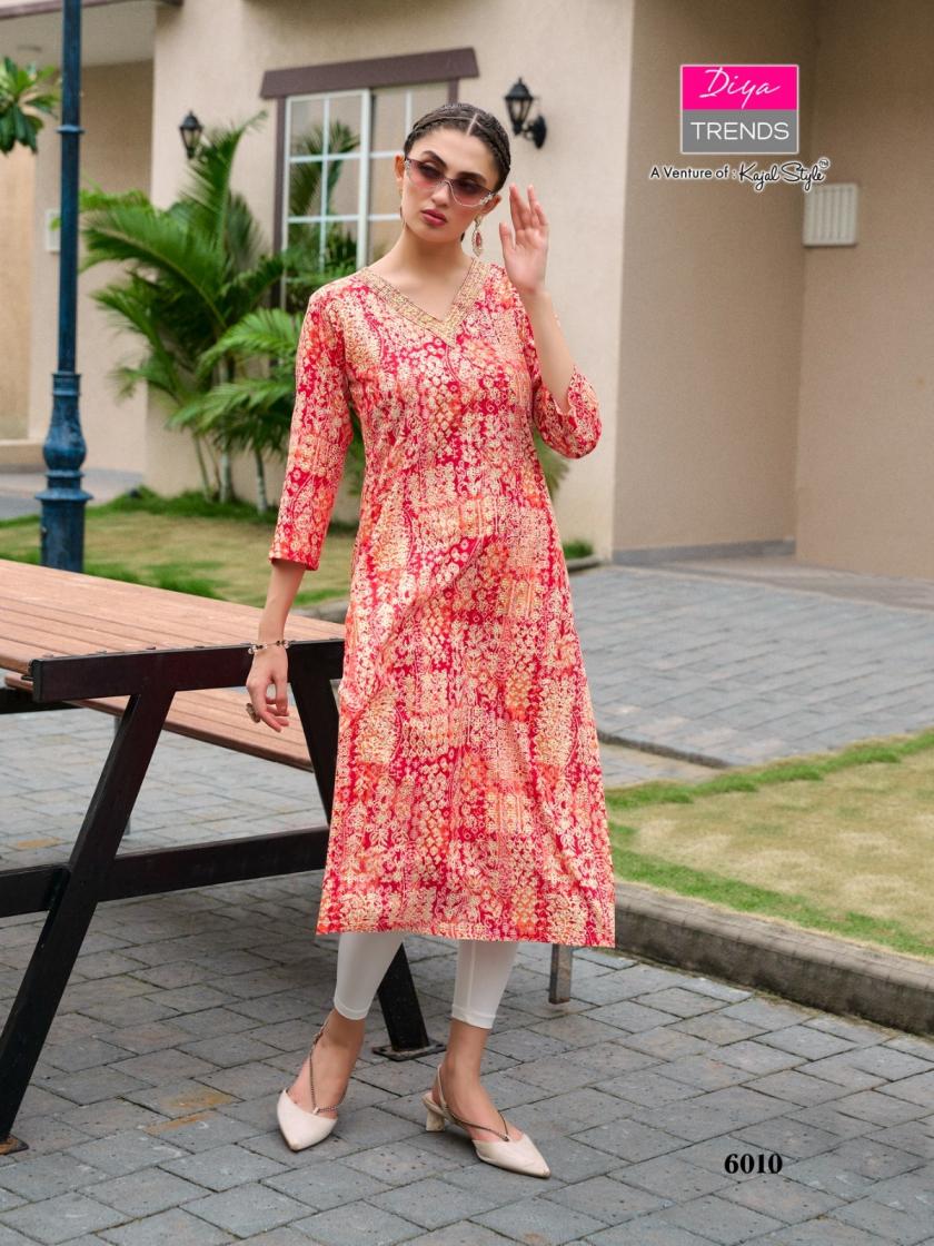 diya trends gardencity vol 6 rayon full stitch big size fancy combo long kurtis 