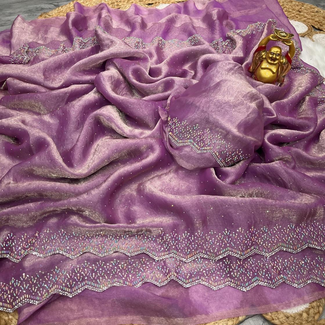 ds 735 silk jarkhan work gorgeous look saree online 