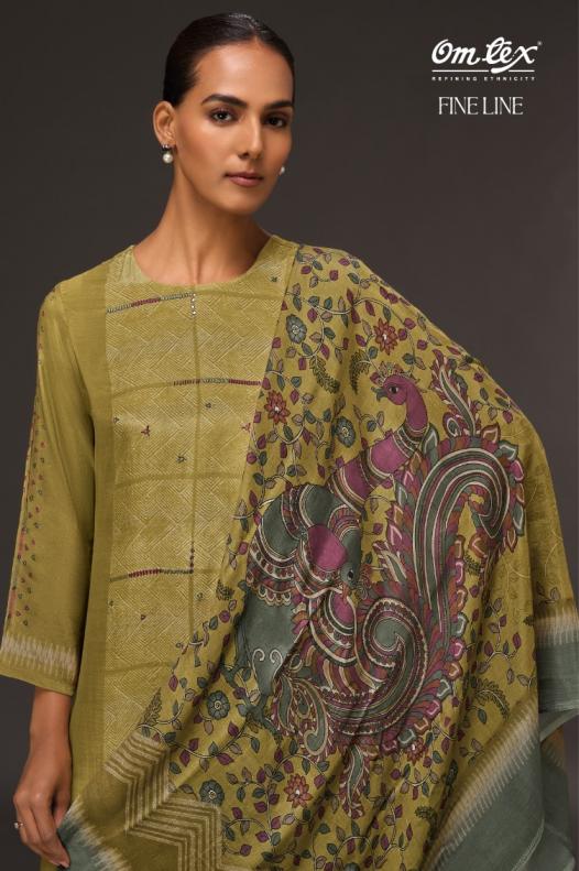 fineline by omtex amazing pakiza silk salwar kameez set 