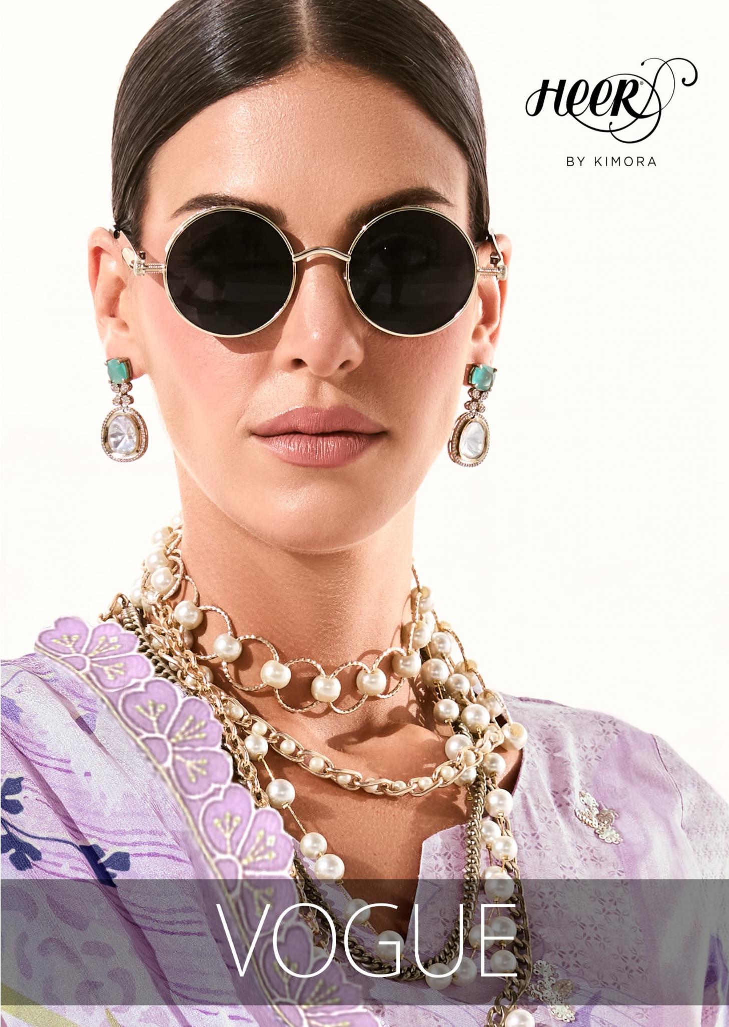 heer kimora vogue vol 218 muslin pretty look salwar kameez 