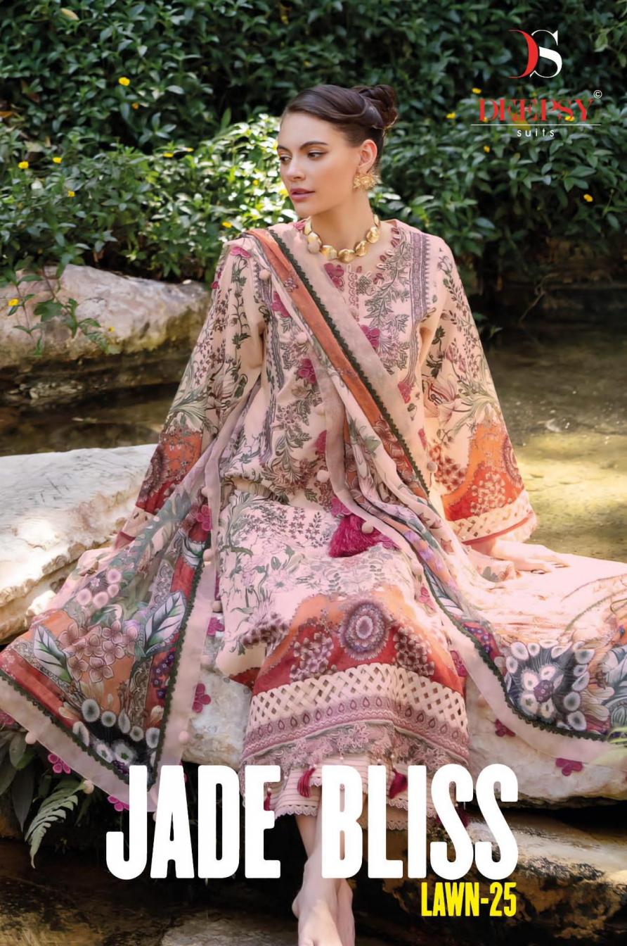 jade bliss lawn 25 by deepsy suits cotton stylish pakistani salwar kameez 