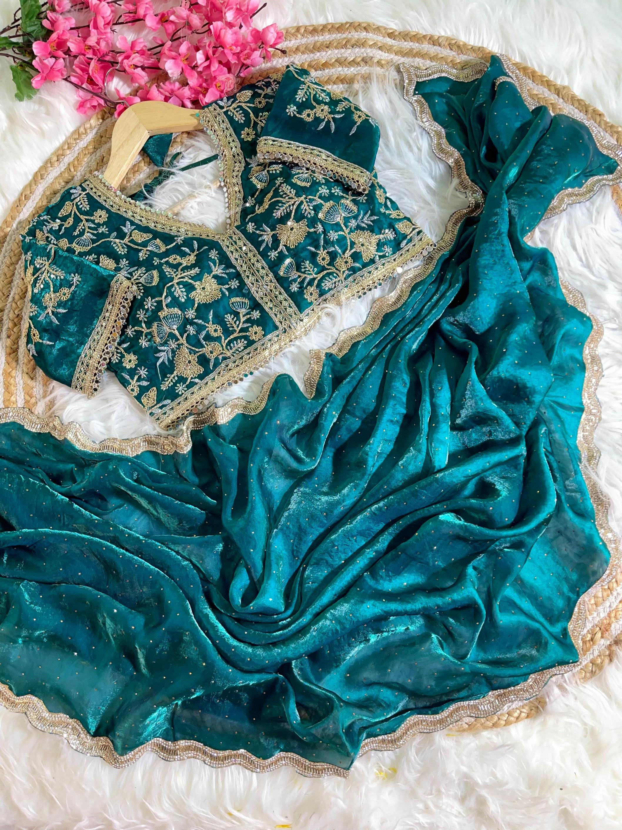 kc 155 traditional design fendy sartin silk sarees 