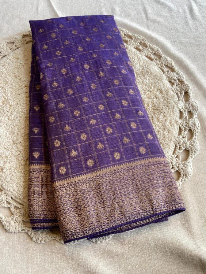 kc 331 banarasi khadi zari crushed silk weaving saree for womens 