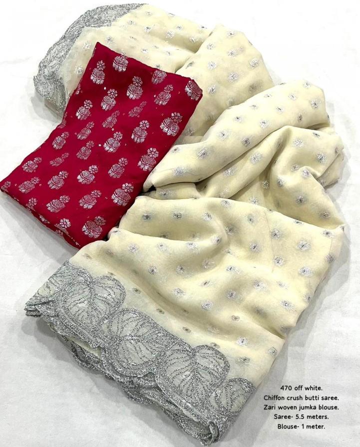 kc 470 amazing chiffon crush sarees online 