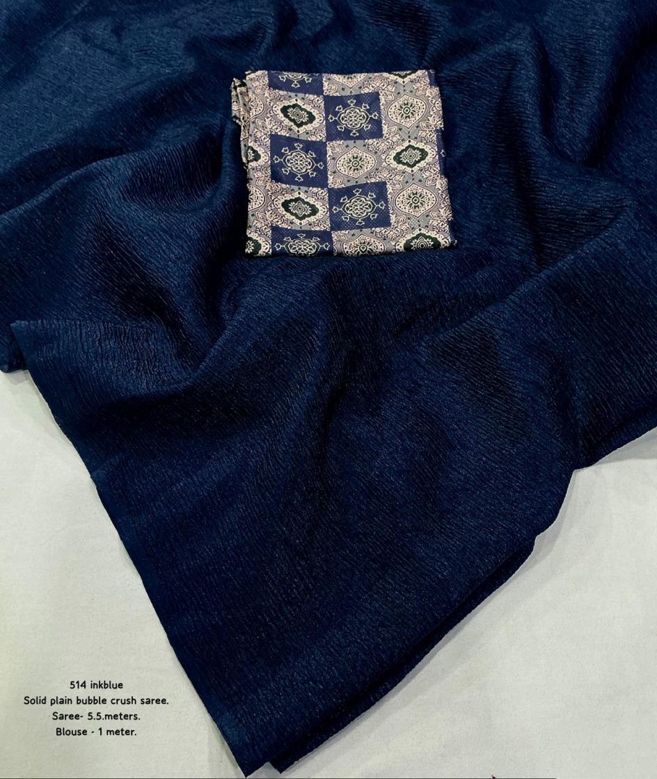 kc 514 bubble crush fancy best saree online 