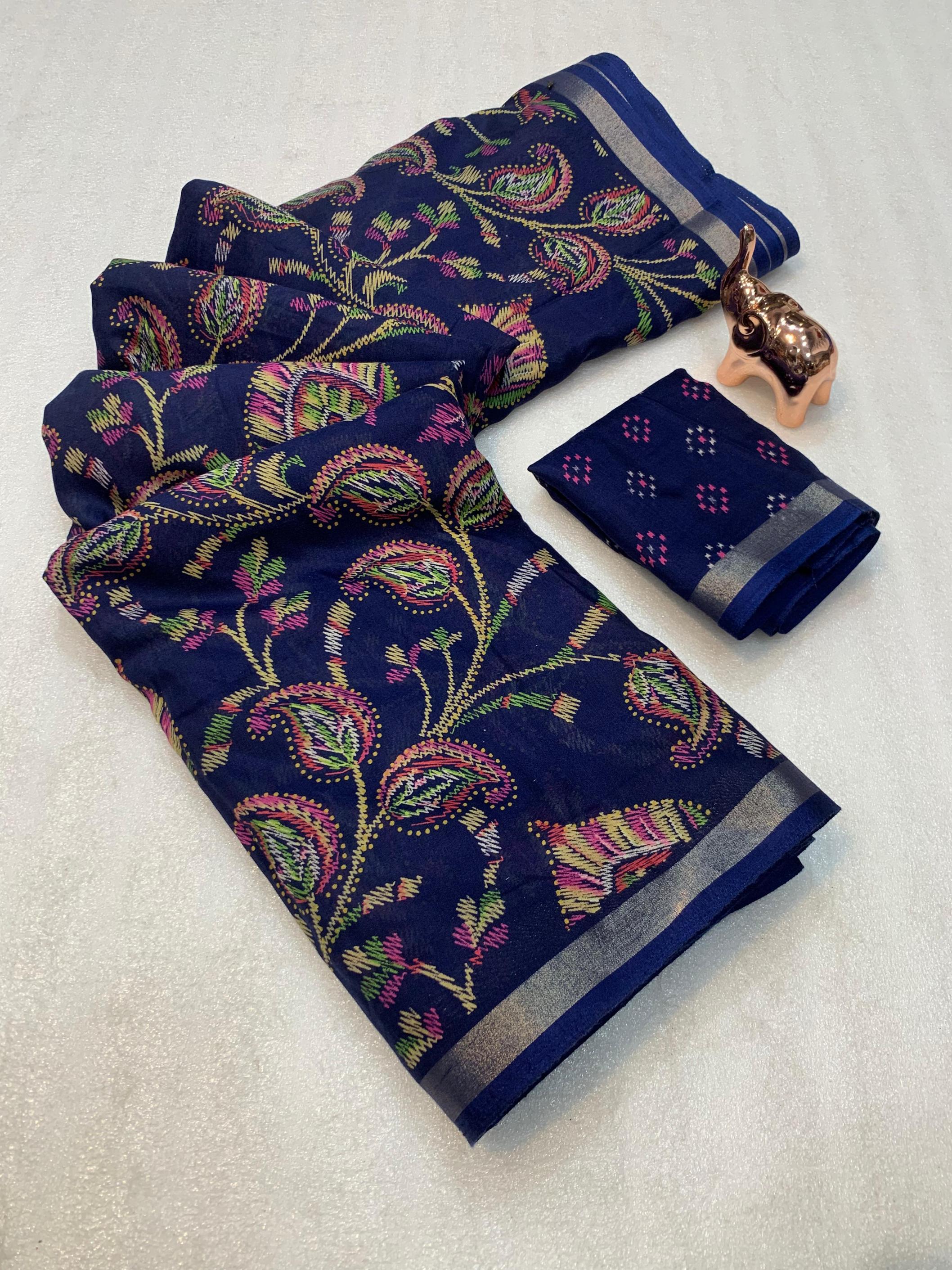 kc 8012 cotton silk luxurious sarees for women