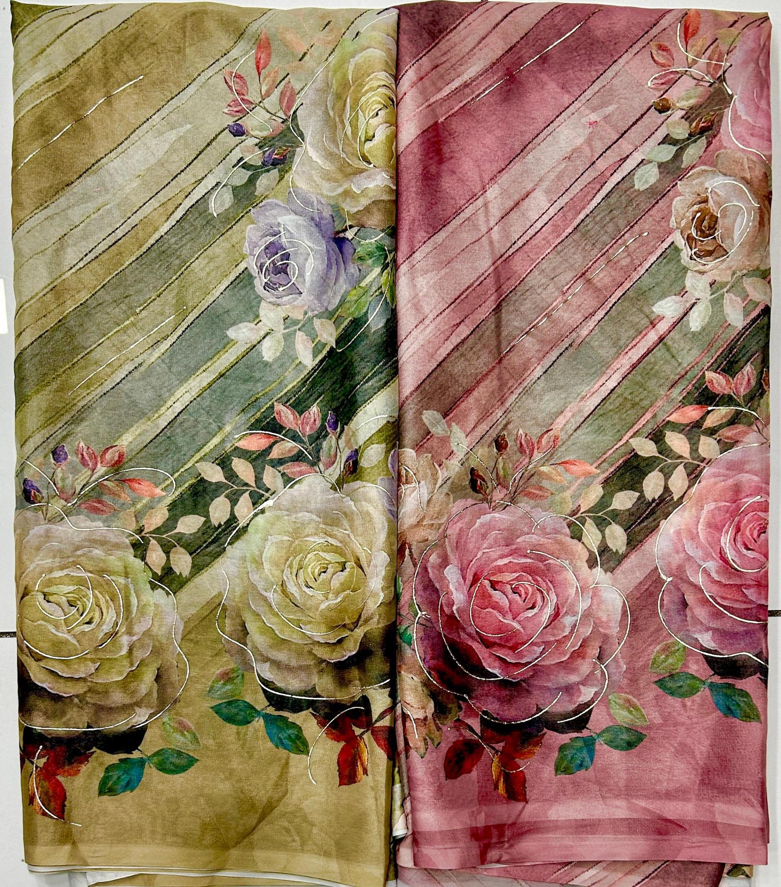 limca hit design digital foil fancy saree wholesaler  