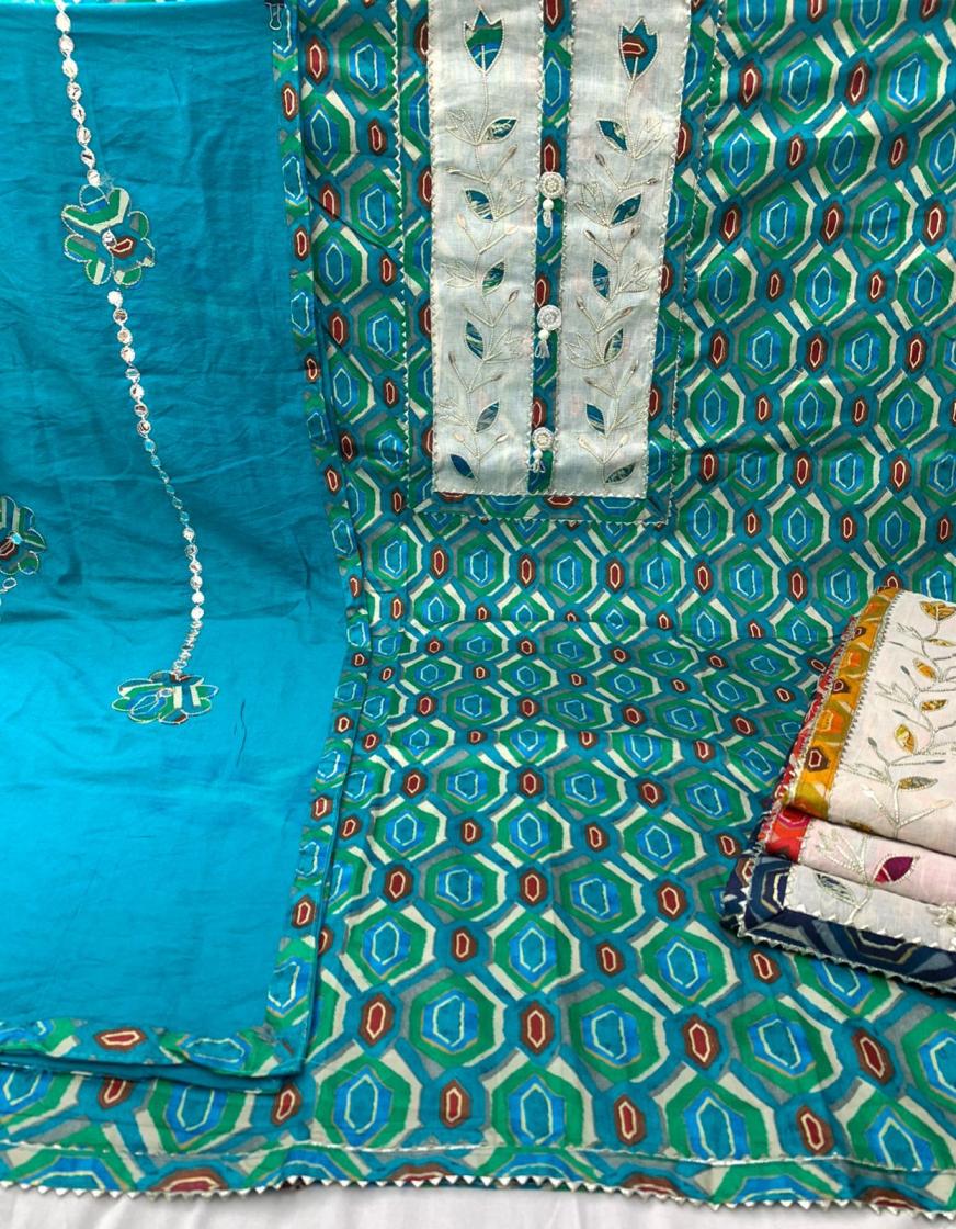 madhvi cotton hit design casual dress materials 