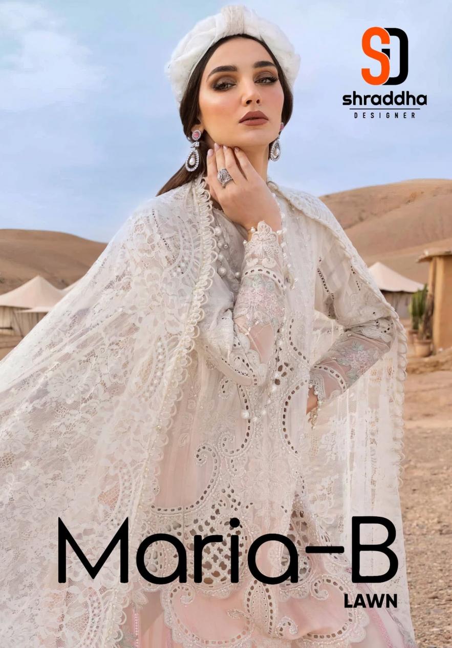 maria b lawn by shraddha designer cotton modern pakistani suits 