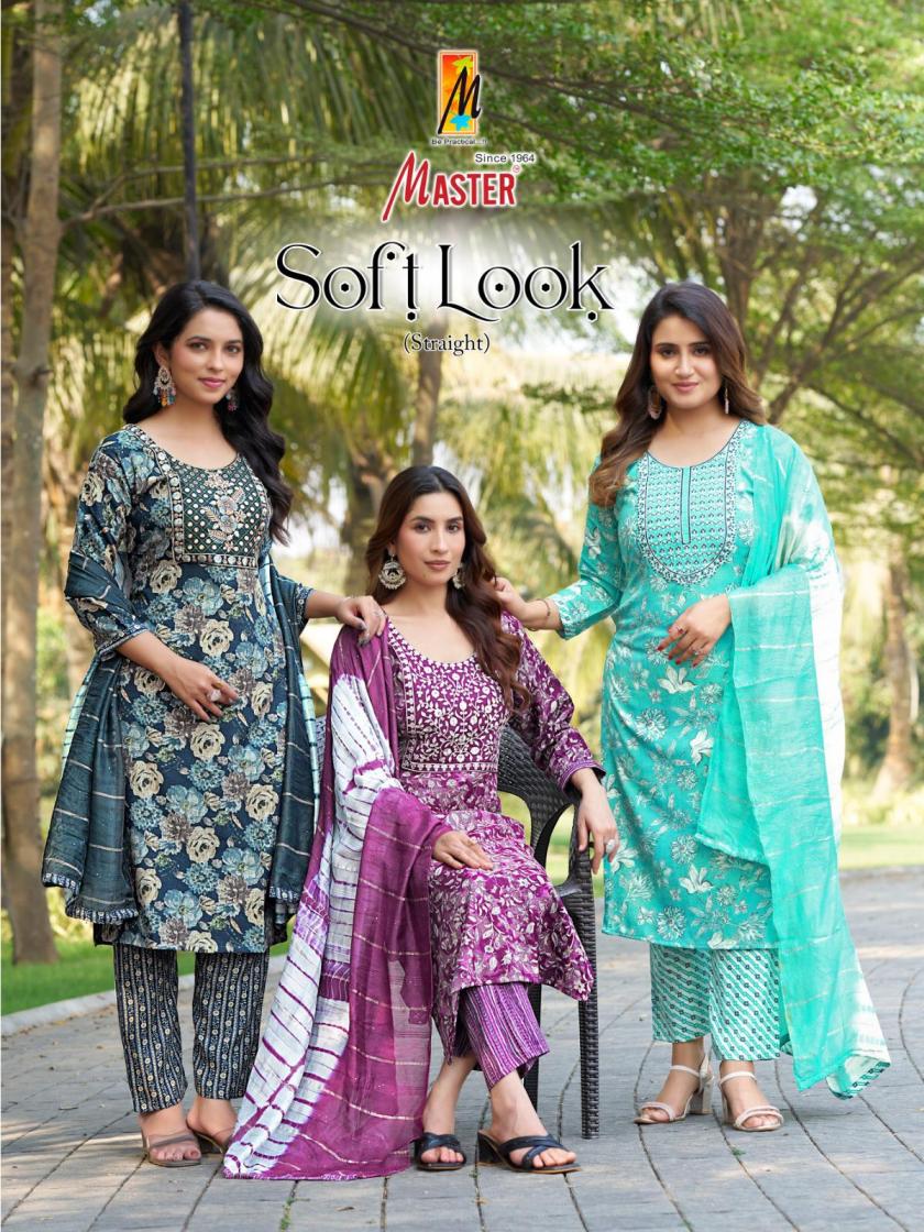 master launch soft look capsule print readymade pretty salwar kameez 