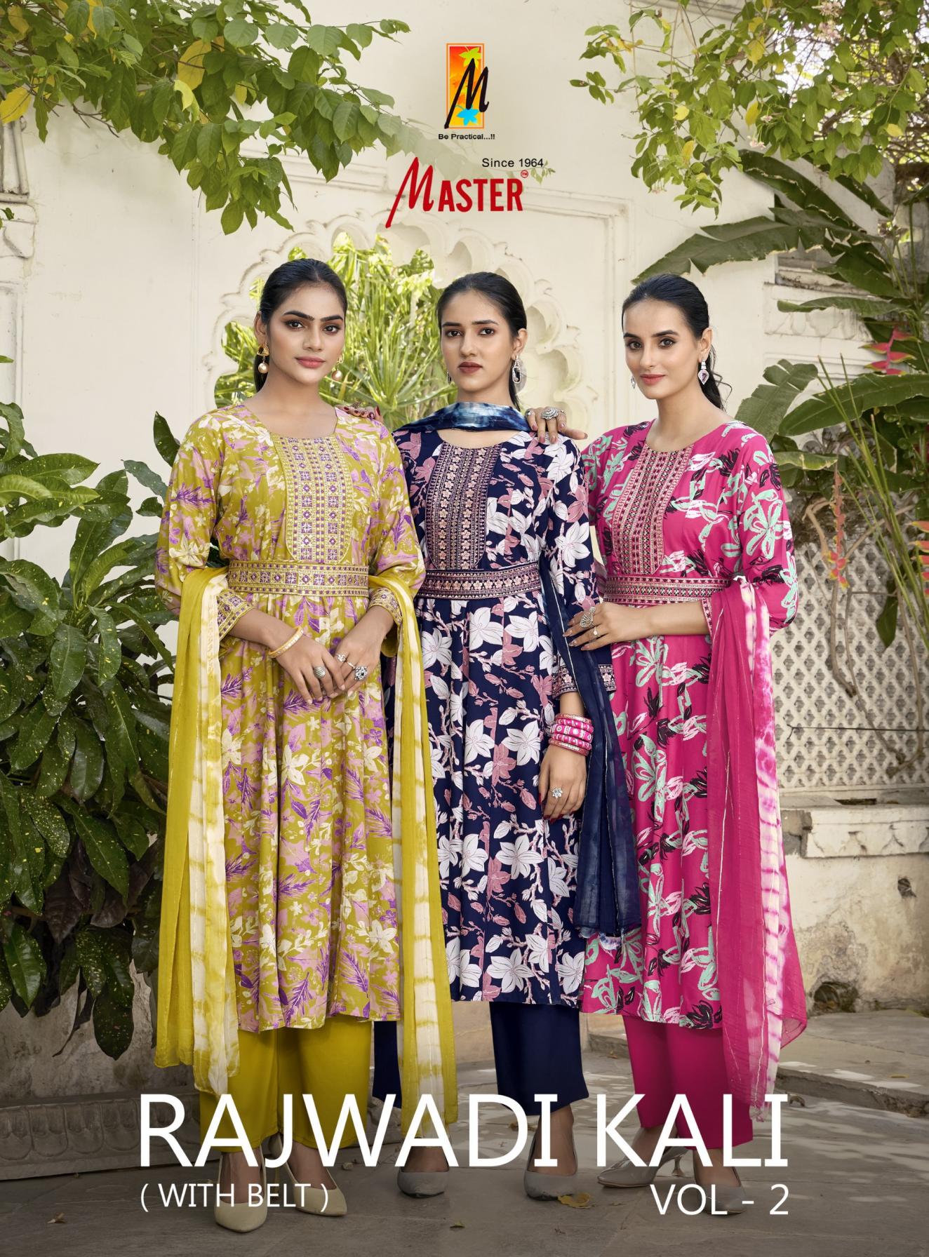 master rajwadi kali vol 2 rayon fully stitch stylish suit for womens  