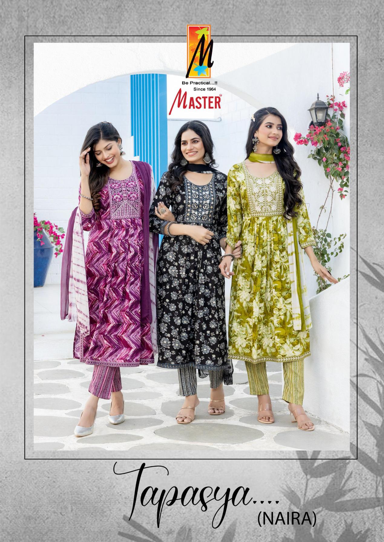 master tapasya rayon nayra cut readymade elegance salwar kameez 