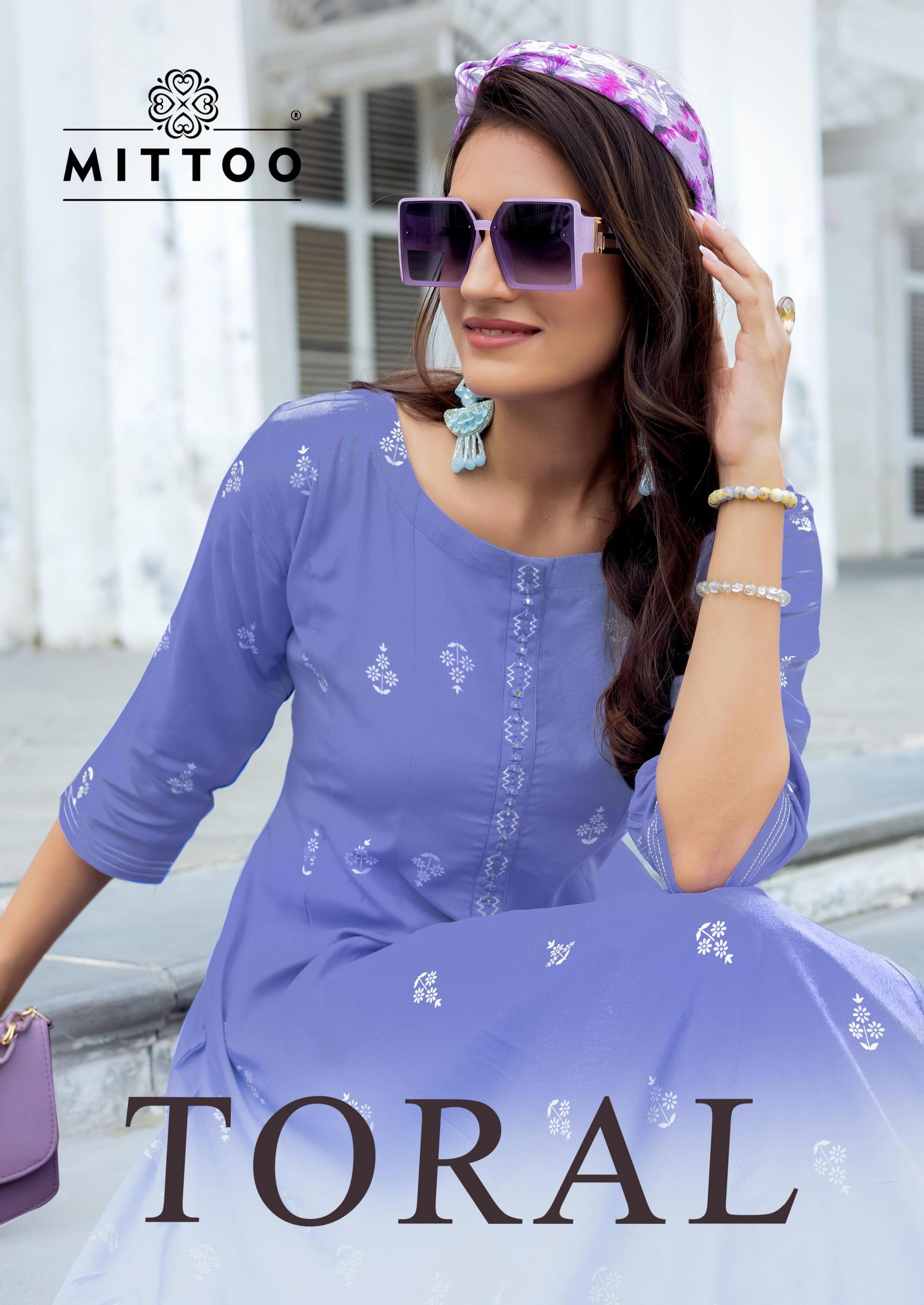 mittoo presents toral readymade unique kurti with plazzo wholesaler 