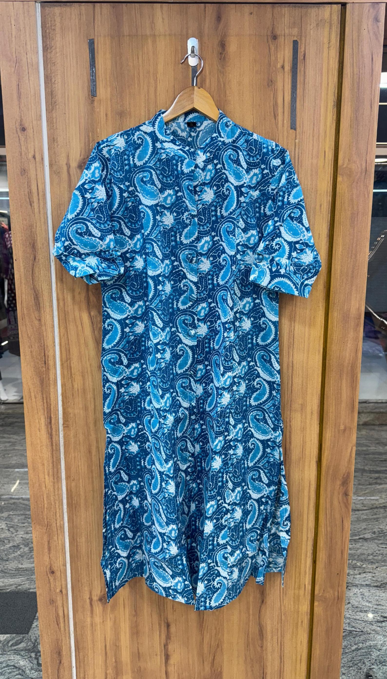 modern cotton readymade stylish a line princess cut combo kurti