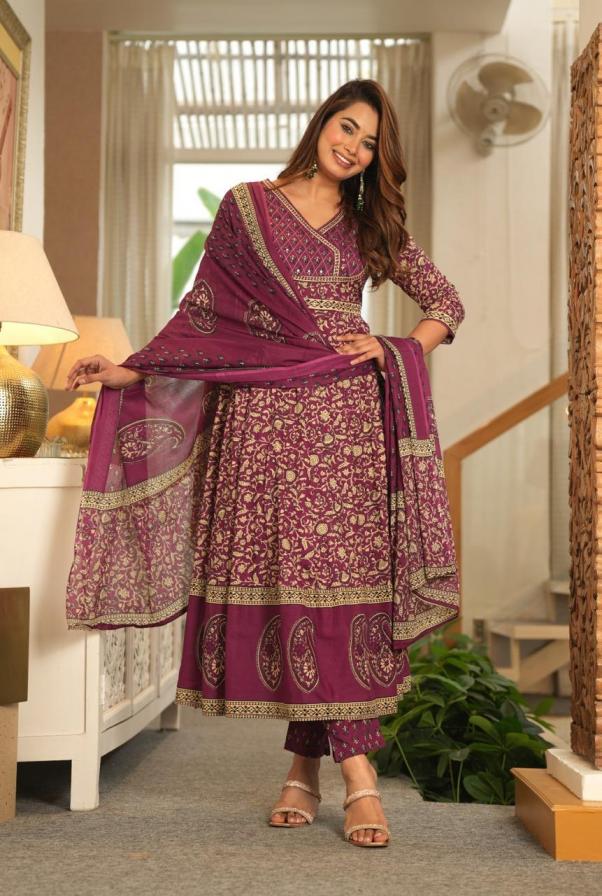 modern pattern readymade stylish cotton combo dupatta set 