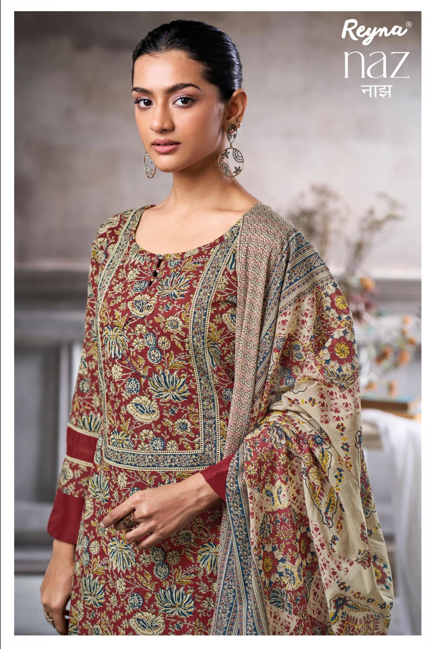 naz by reyna popular design fancy cotton dress materials 2025